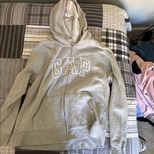 GAP Light Gray Hoodie with Zip